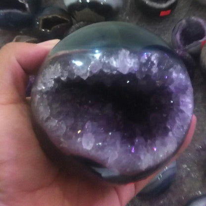 Natural Amethyst Geode Rough Stone Ornaments - My Vibe Finder