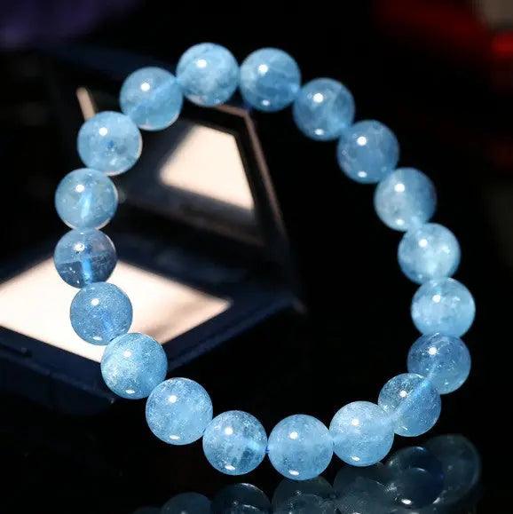 Natural Brazilian Aquamarine Bracelet - My Vibe Finder