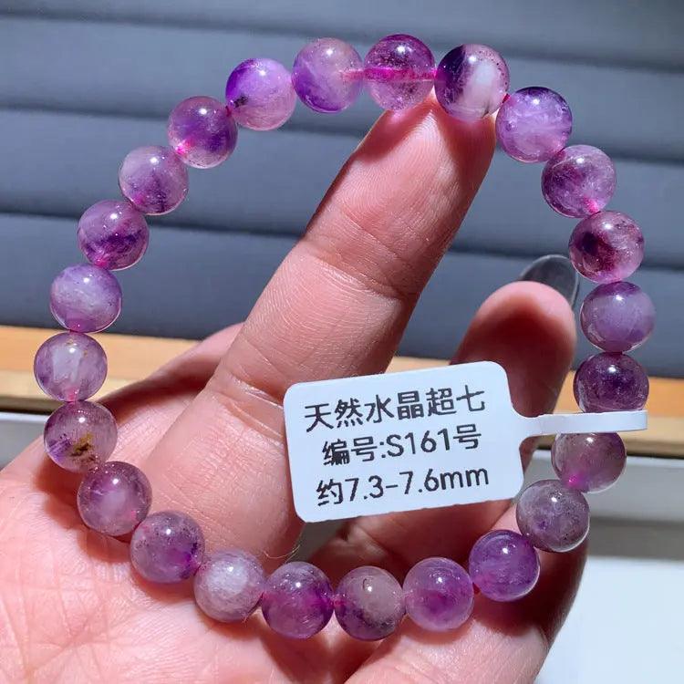 Natural Purple Hair Crystal Bracelet - My Vibe Finder