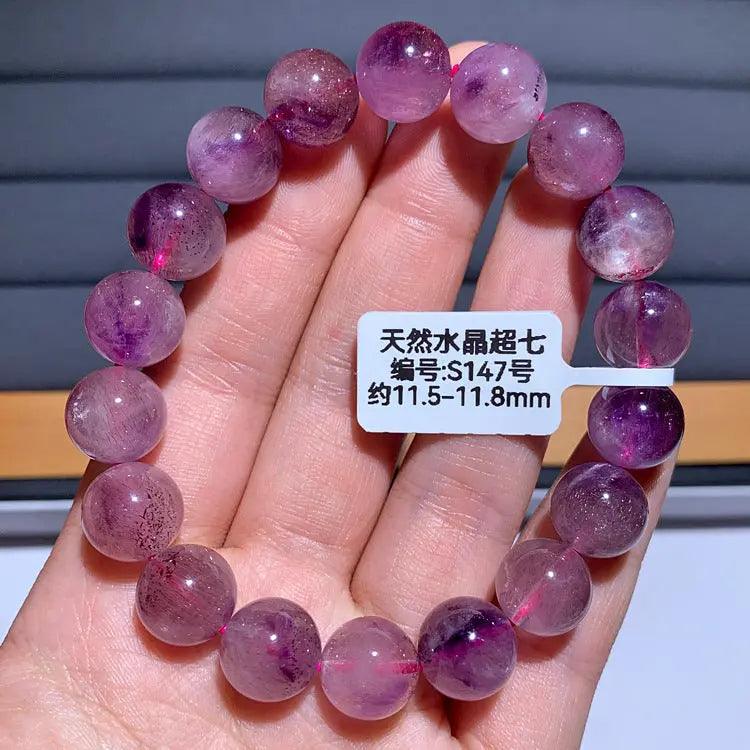 Natural Purple Hair Crystal Bracelet - My Vibe Finder