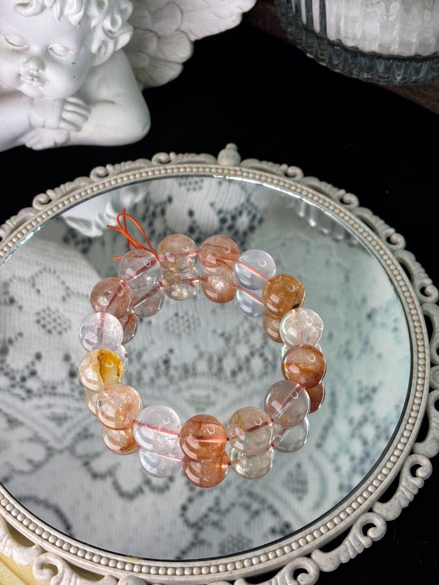 Natural Koi Gum Flower Crystal Bracelet - My Vibe Finder