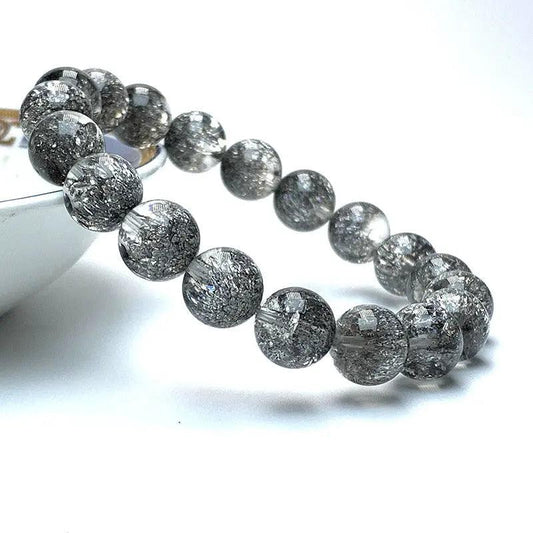 Natural Silver Burst Flower Crystal Bracelet - My Vibe Finder