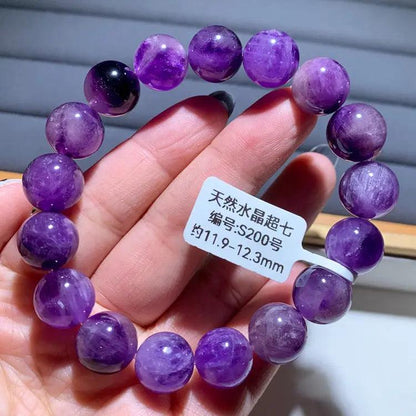 Natural Purple Hair Crystal Bracelet - My Vibe Finder