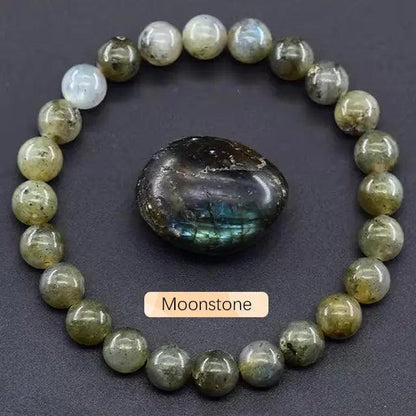 Handmade Apatite Sun Stone Beaded Bracelet (8mm) My Vibe Finder