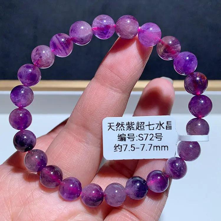 Natural Purple Hair Crystal Bracelet - My Vibe Finder