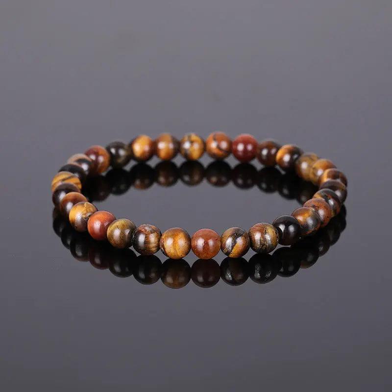 Natural Stone Beaded Bracelet (6mm) My Vibe Finder