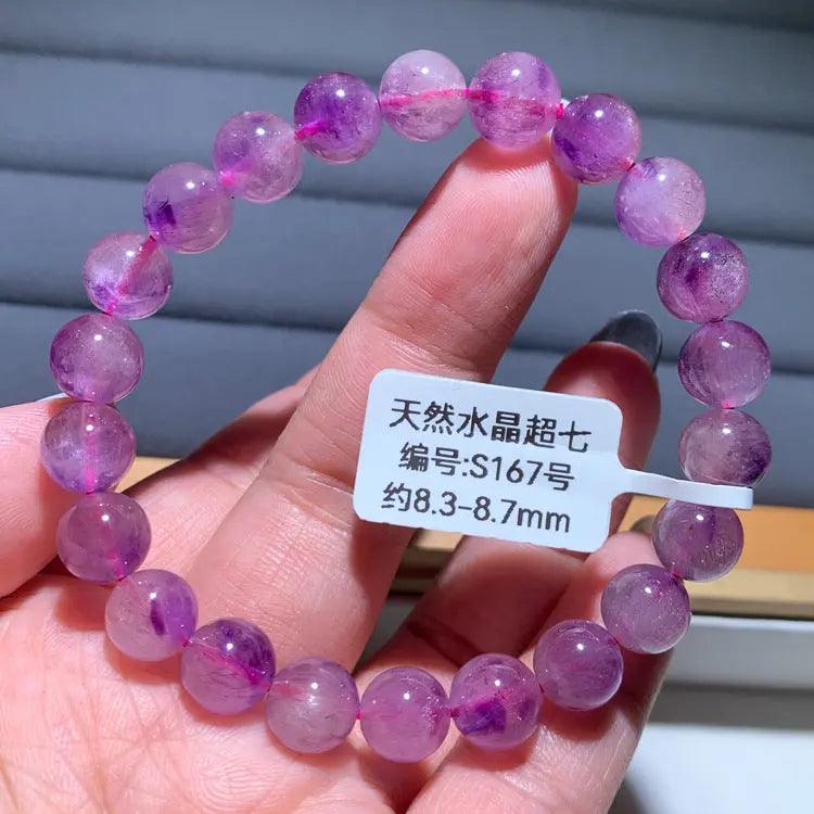 Natural Purple Hair Crystal Bracelet - My Vibe Finder