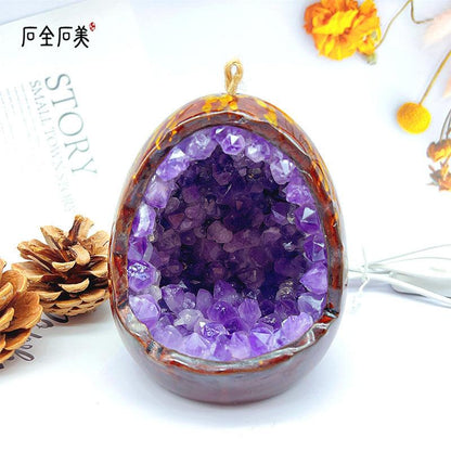 Natural Yellow Amethyst Degaussing Cave Night Light - My Vibe Finder