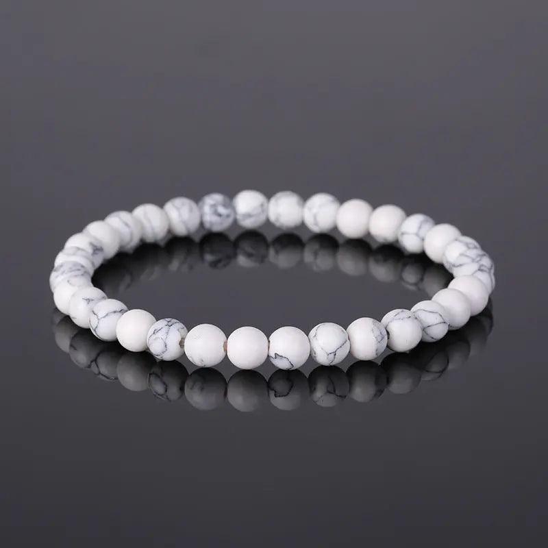 Natural Stone Beaded Bracelet (6mm) - My Vibe Finder