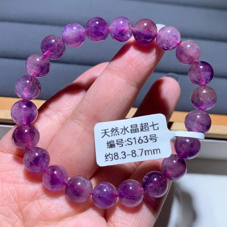 Natural Purple Hair Crystal Bracelet - My Vibe Finder