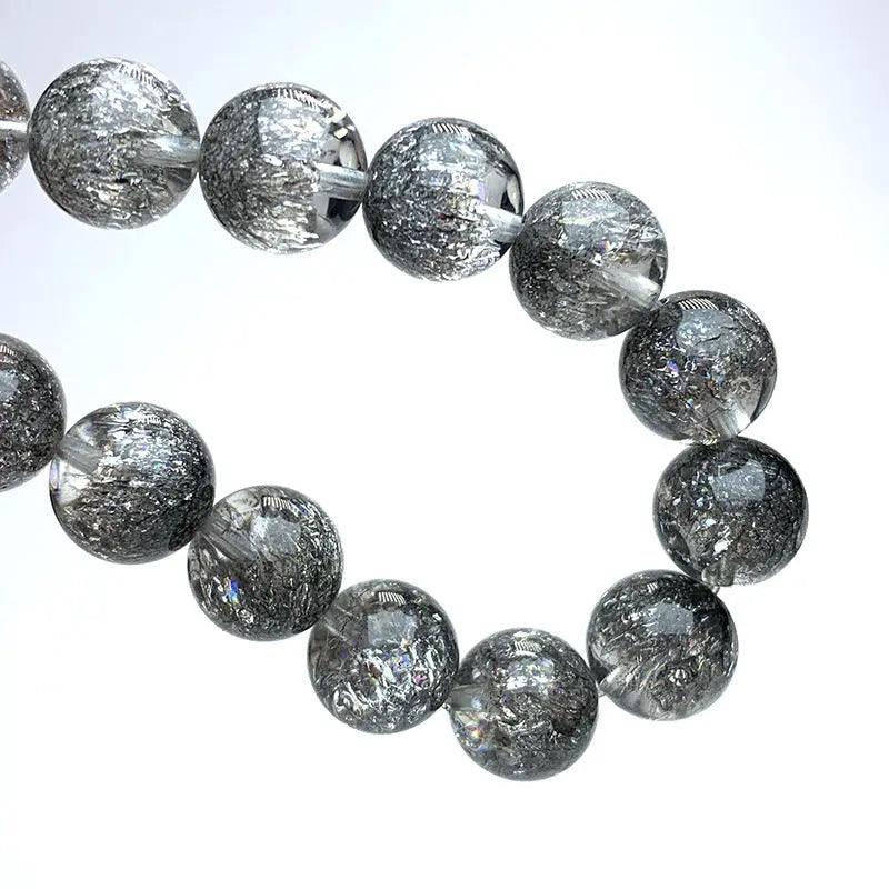 Natural Silver Burst Flower Crystal Bracelet - My Vibe Finder