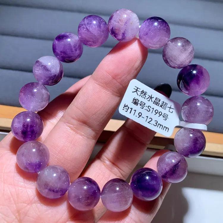 Natural Purple Hair Crystal Bracelet - My Vibe Finder