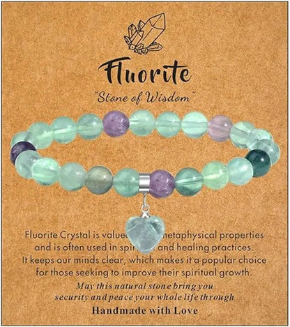 Natural Stone Crystal Bracelet (8mm) - My Vibe Finder