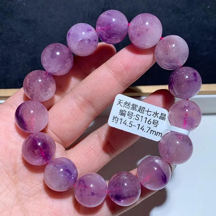 Natural Purple Hair Crystal Bracelet - My Vibe Finder