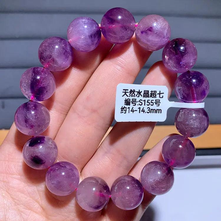 Natural Purple Hair Crystal Bracelet - My Vibe Finder