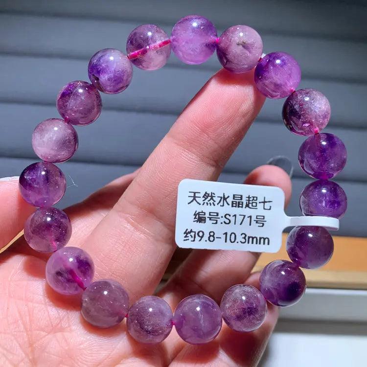 Natural Purple Hair Crystal Bracelet - My Vibe Finder