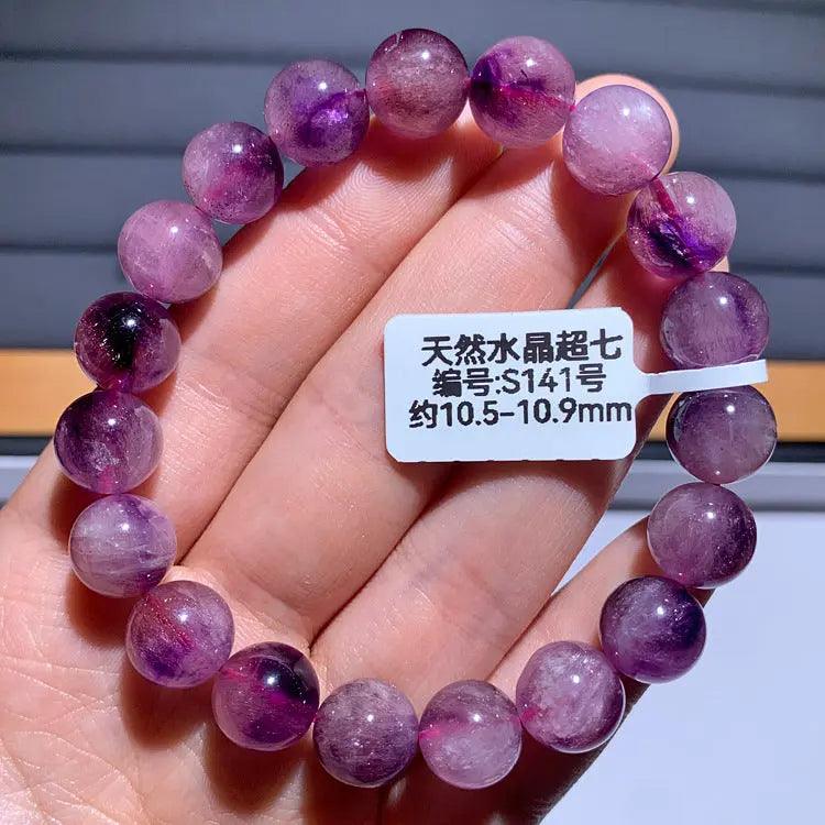 Natural Purple Hair Crystal Bracelet - My Vibe Finder