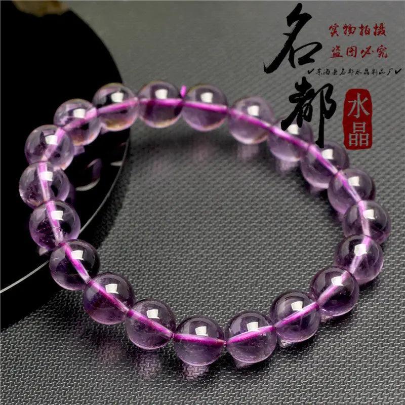 Natural Light/ Dark Amethyst Bracelet - My Vibe Finder