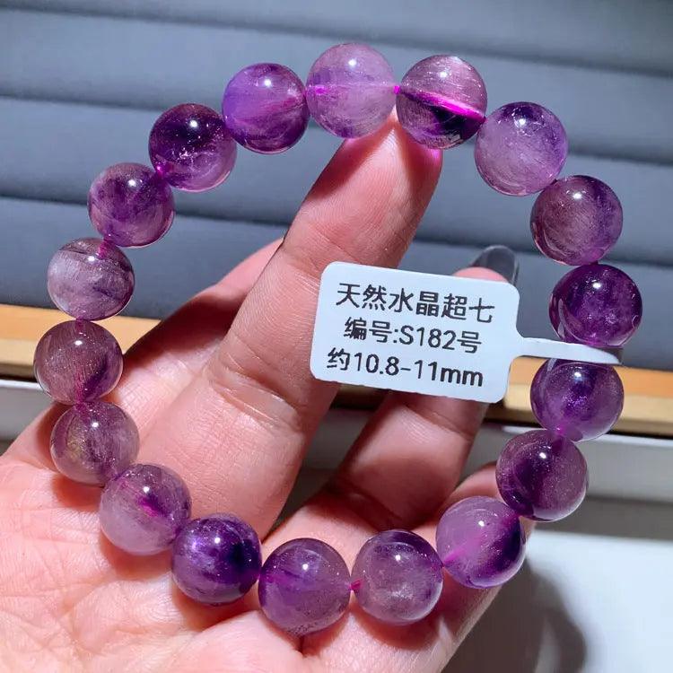 Natural Purple Hair Crystal Bracelet - My Vibe Finder