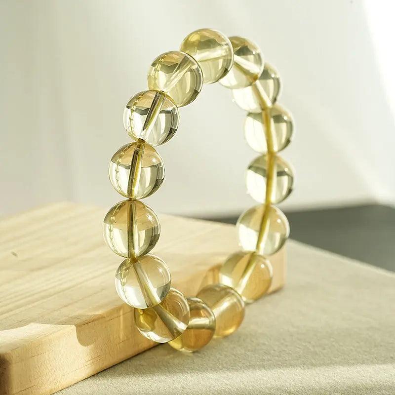 Natural Brazilian Citrine Bead Bracelet - My Vibe Finder