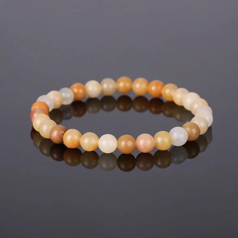 Natural Stone Beaded Bracelet (6mm) - My Vibe Finder