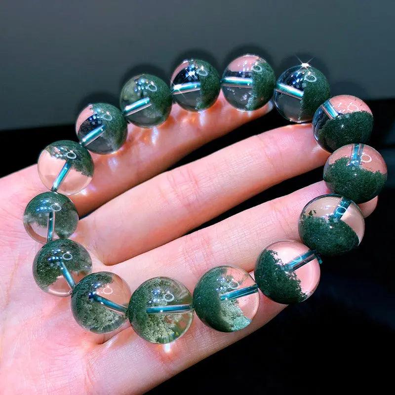 Natural Brazilian Green Ghost Cornucopia Bracelet - My Vibe Finder