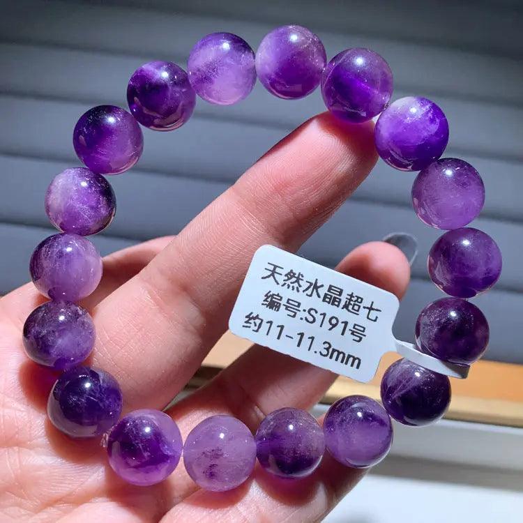 Natural Purple Hair Crystal Bracelet - My Vibe Finder