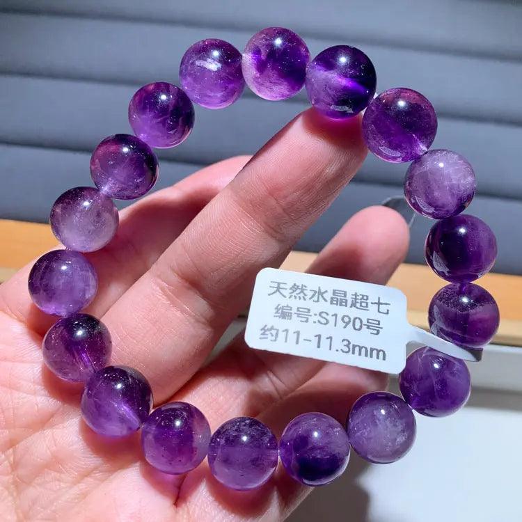 Natural Purple Hair Crystal Bracelet - My Vibe Finder