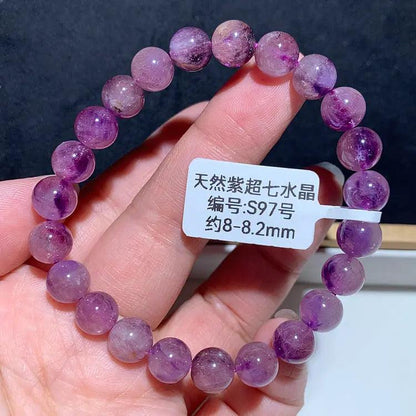 Natural Purple Hair Crystal Bracelet - My Vibe Finder