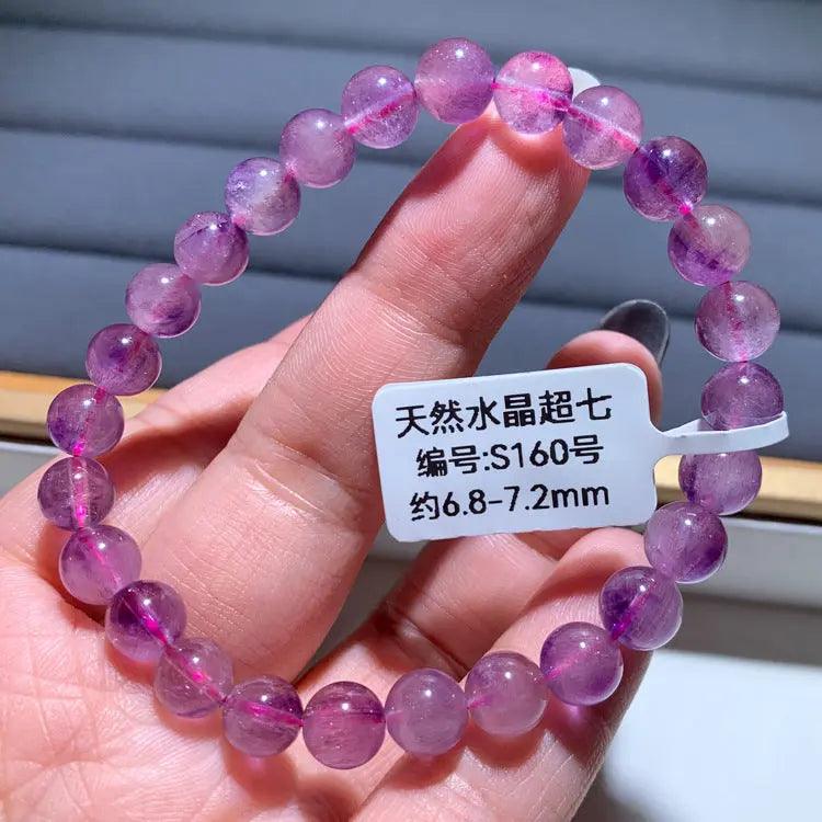 Natural Purple Hair Crystal Bracelet - My Vibe Finder