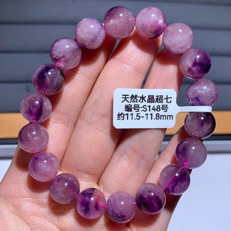 Natural Purple Hair Crystal Bracelet - My Vibe Finder