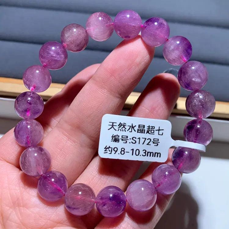 Natural Purple Hair Crystal Bracelet - My Vibe Finder