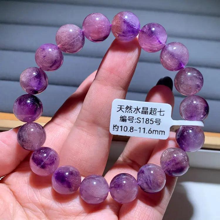 Natural Purple Hair Crystal Bracelet - My Vibe Finder