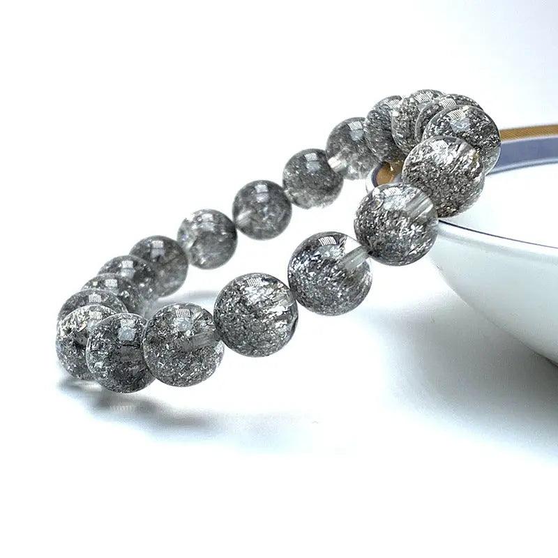 Natural Silver Burst Flower Crystal Bracelet - My Vibe Finder