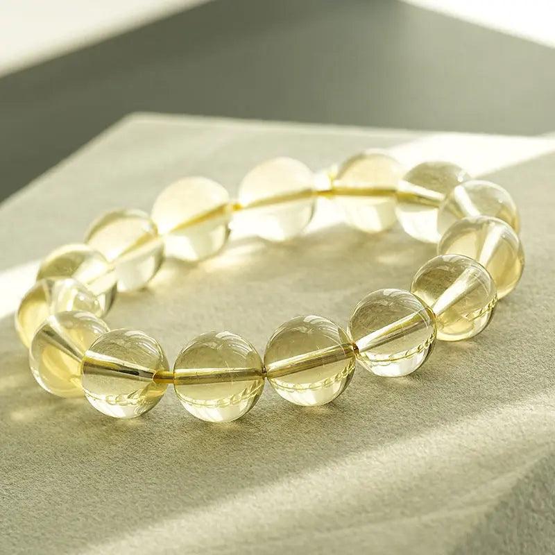 Natural Brazilian Citrine Bead Bracelet - My Vibe Finder