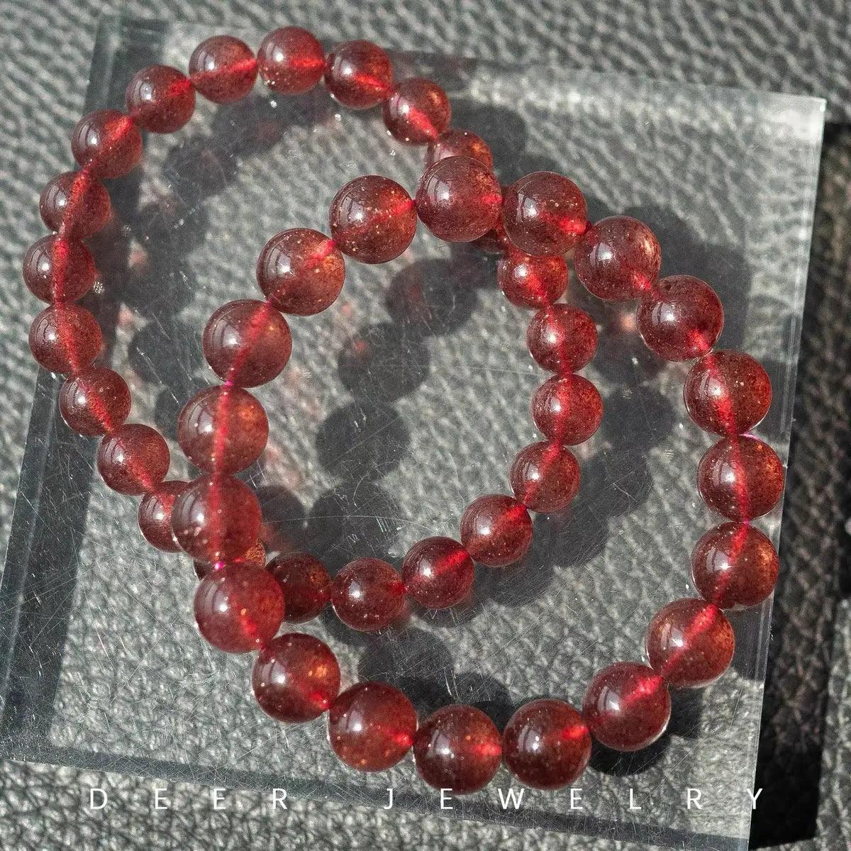 Natural Strawberry Crystal Bracelet(6A/ 7A Grade) - My Vibe Finder