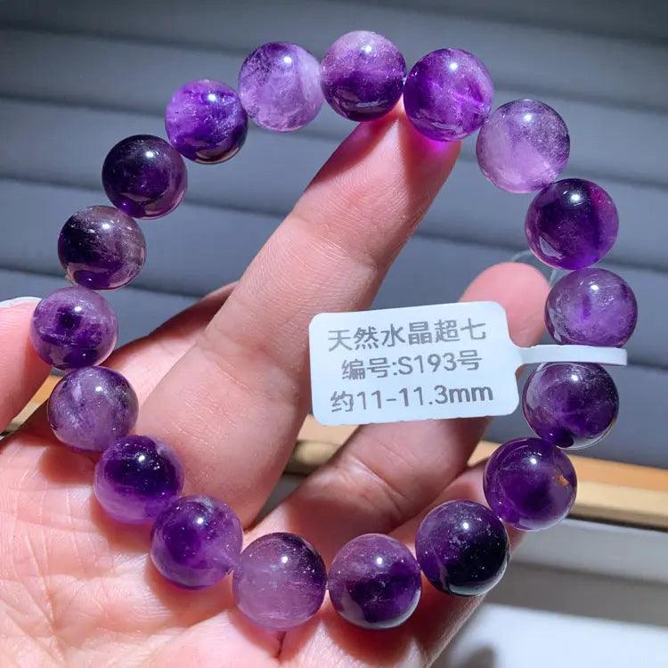 Natural Purple Hair Crystal Bracelet - My Vibe Finder