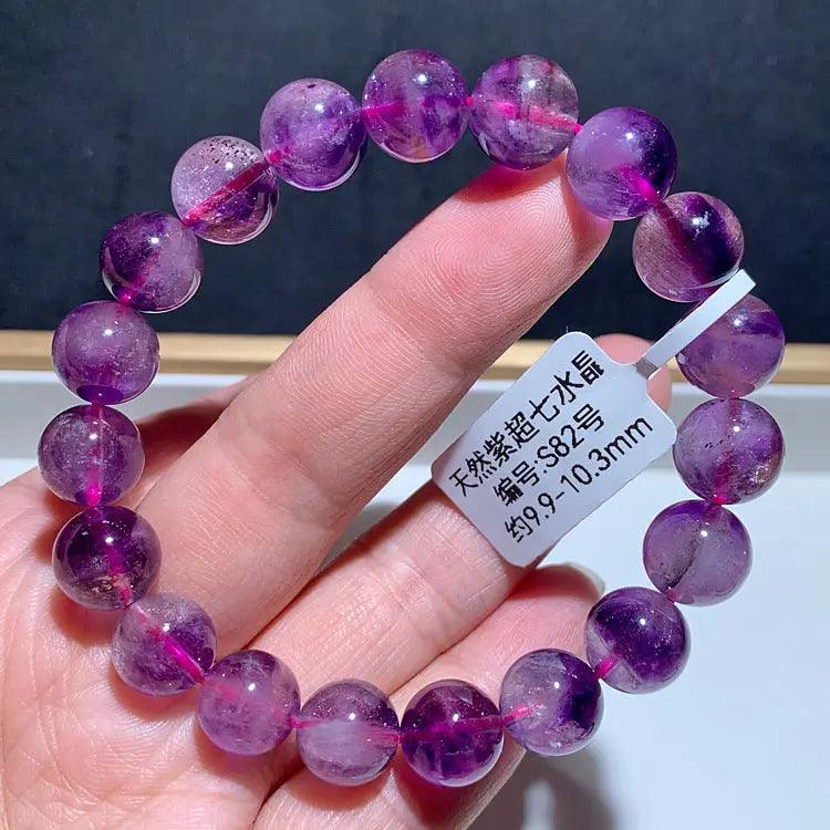 Natural Purple Hair Crystal Bracelet - My Vibe Finder