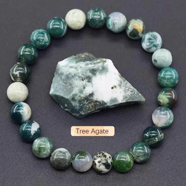 Handmade Apatite Sun Stone Beaded Bracelet (8mm) My Vibe Finder