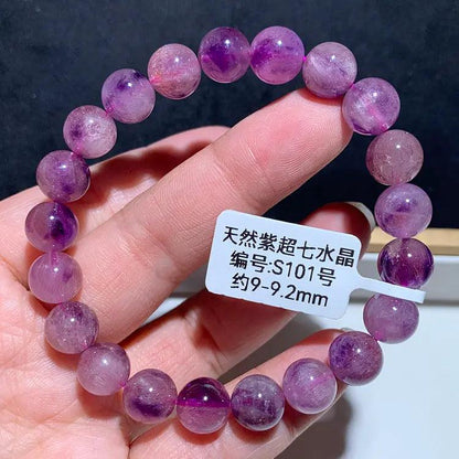 Natural Purple Hair Crystal Bracelet - My Vibe Finder