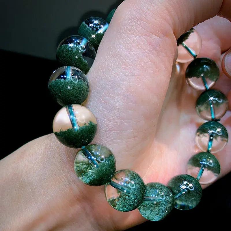 Natural Brazilian Green Ghost Cornucopia Bracelet - My Vibe Finder