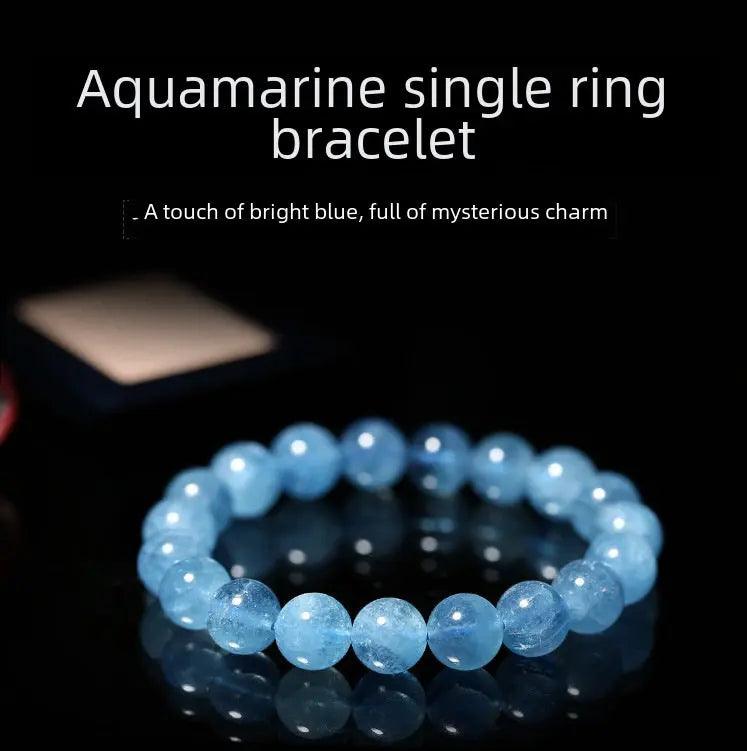 Natural Brazilian Aquamarine Bracelet - My Vibe Finder