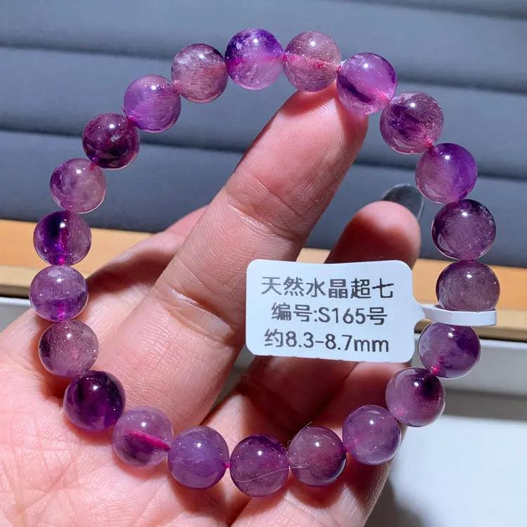 Natural Purple Hair Crystal Bracelet - My Vibe Finder