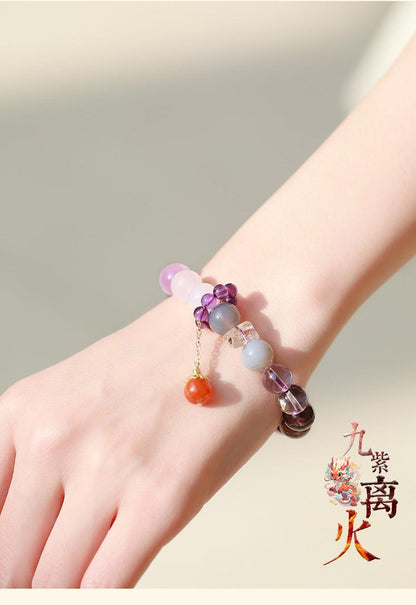 [Customized 7 Styles] Nine Purple Li Fire Crystal Bracelet - My Vibe Finder