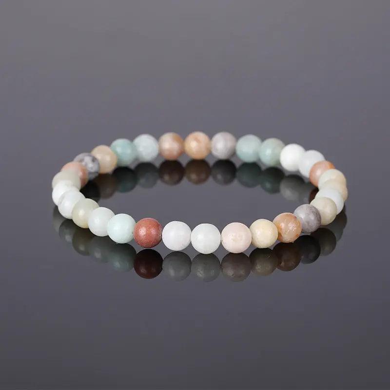 Natural Stone Beaded Bracelet (6mm) - My Vibe Finder