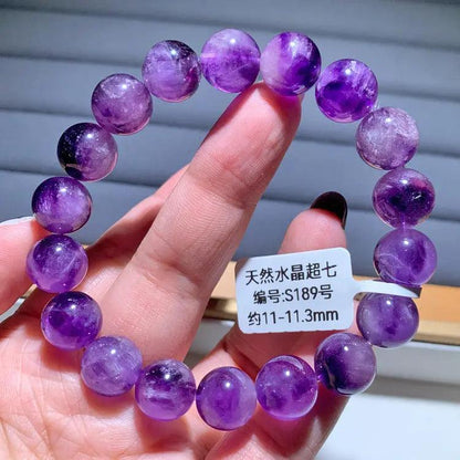 Natural Purple Hair Crystal Bracelet - My Vibe Finder