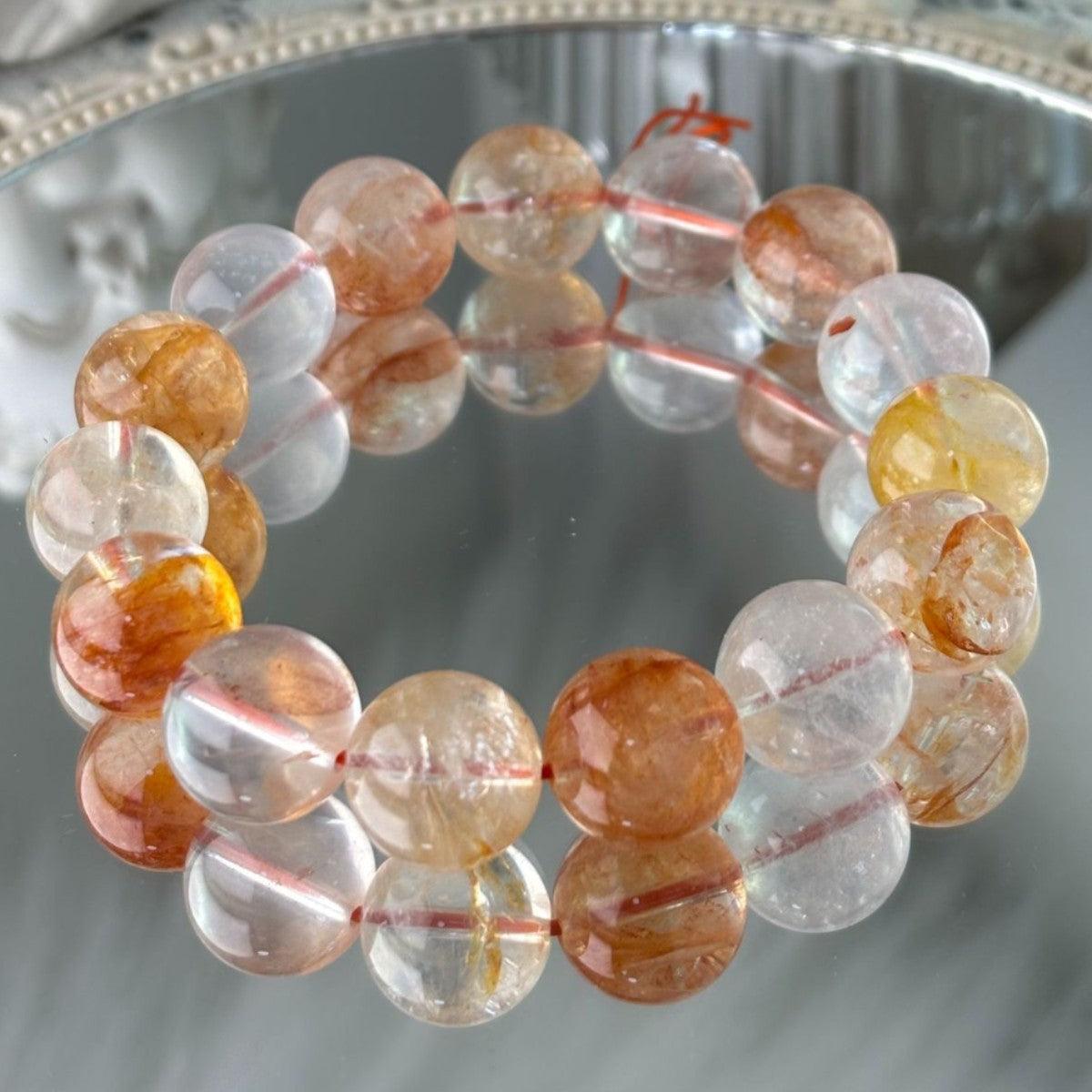 Natural Koi Gum Flower Crystal Bracelet - My Vibe Finder