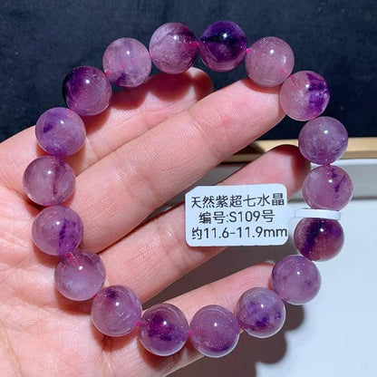 Natural Purple Hair Crystal Bracelet - My Vibe Finder