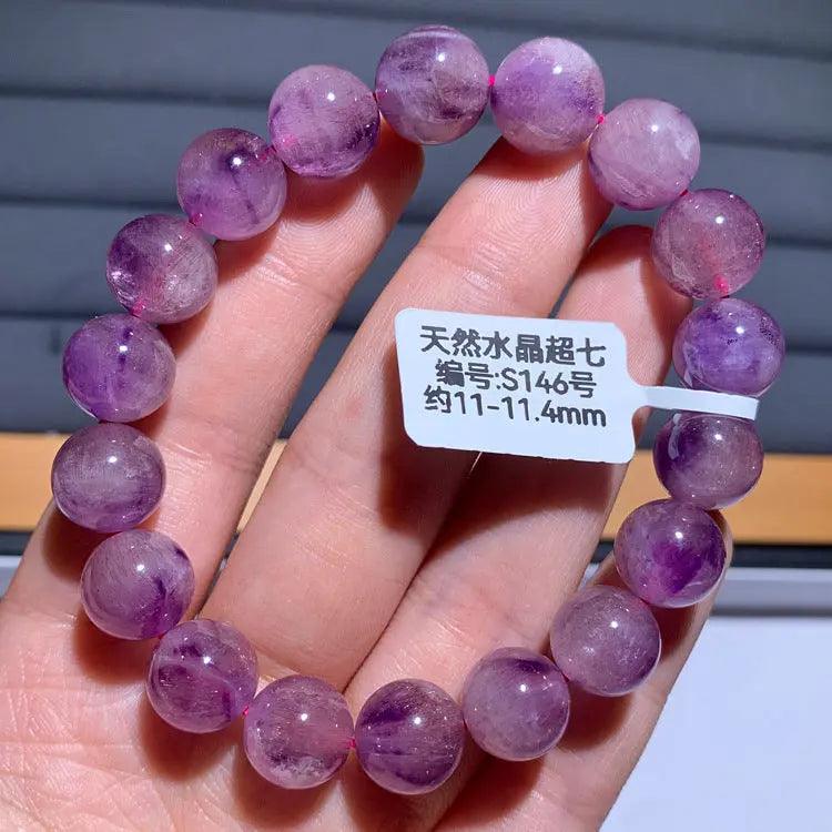 Natural Purple Hair Crystal Bracelet - My Vibe Finder