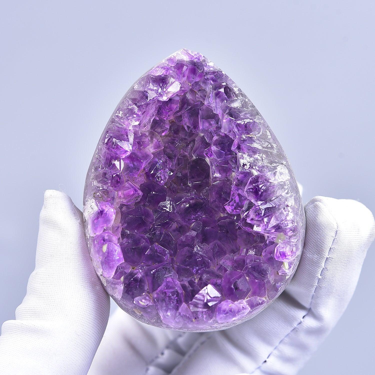 Natural Amethyst Cluster Degaussing Crystal Block - My Vibe Finder